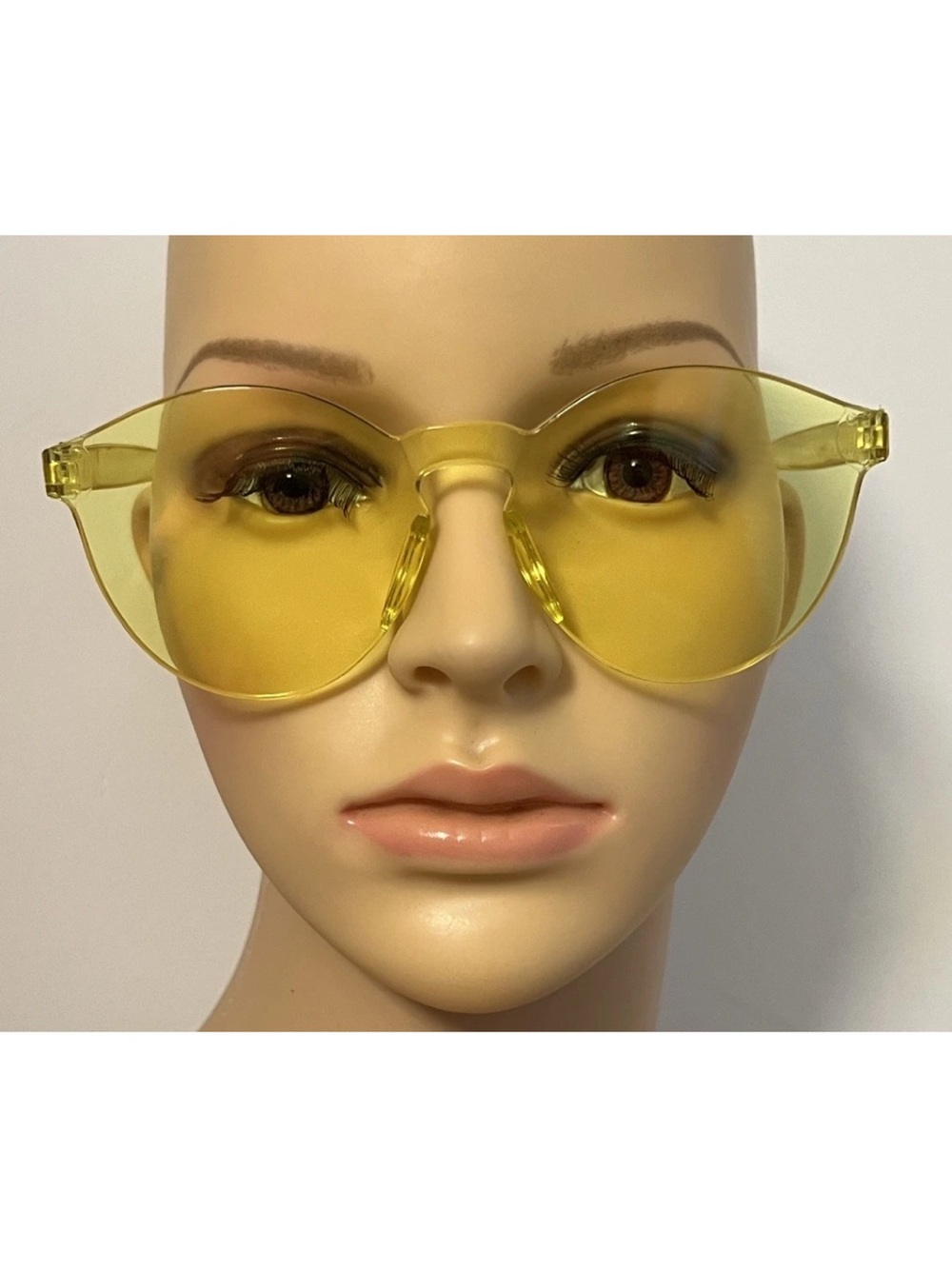Transparent Rimless Yellow Absolut Born To Mix Vodka Sunglasses
